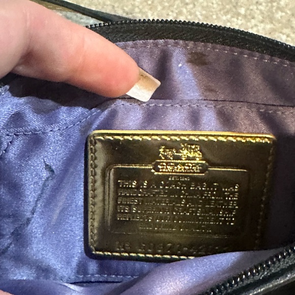 Coach Black and Gold Wristlet - Picture 11 of 13